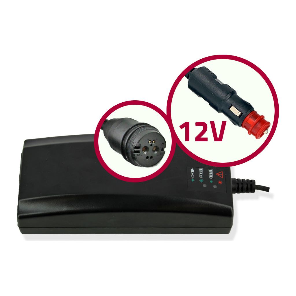 BMZ Ladegerät 12V mobil Kfz. Ladegerät BMZ Li-Ion 42V 2A Stecker Rosenberger (31733)