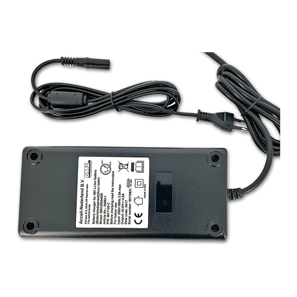 BMZ Ladegerät Accell Li-Ion 36V 4A Stecker XLR 4-polig (24683)